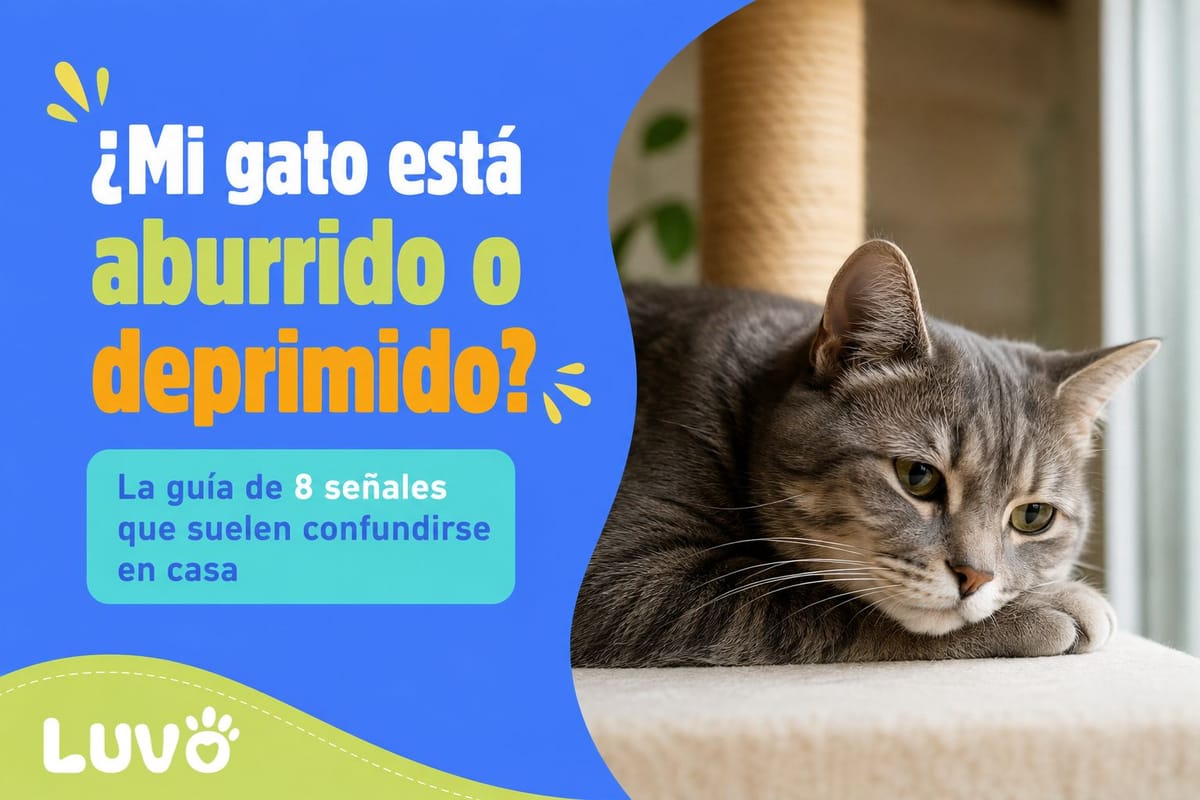 ¿Mi gato está aburrido o deprimido? La guía de 8 señales que suelen confundirse en casa