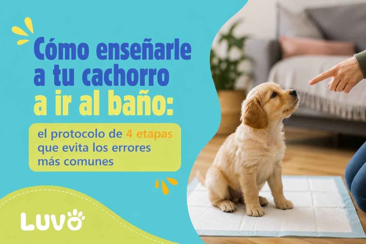 Cómo enseñarle a tu cachorro a ir al baño: el protocolo de 4 etapas que evita los errores más comunes