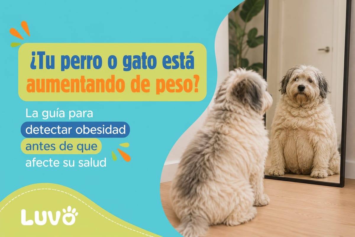 ¿Tu perro o gato está aumentando de peso? La guía para detectar obesidad antes de que afecte su salud
