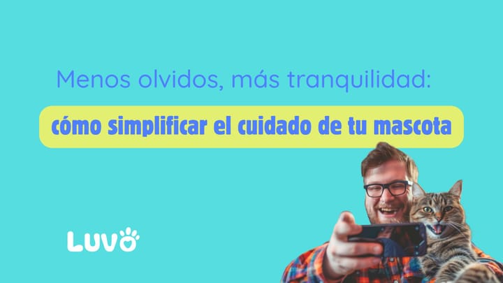 Menos olvidos, más tranquilidad: cómo simplificar el cuidado de tu mascota