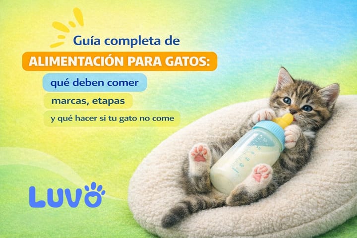 Guía completa de alimentación para gatos: qué deben comer, marcas, etapas y qué hacer si tu gato no come
