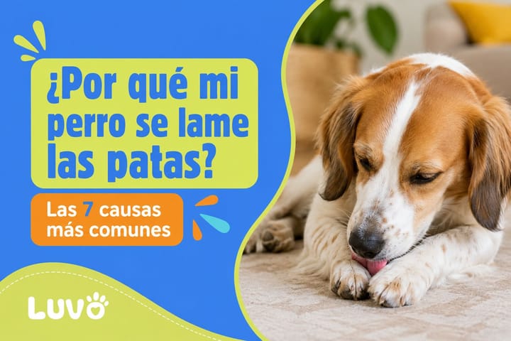 ¿Por qué mi perro se lame las patas? Las 7 causas más comunes y cuándo consultar al veterinario