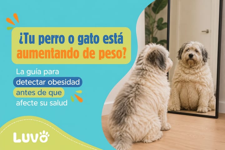 ¿Tu perro o gato está aumentando de peso? La guía para detectar obesidad antes de que afecte su salud