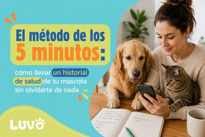 El método de los 5 minutos: cómo llevar un historial de salud de tu mascota sin olvidarte de nada